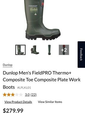 Dunlop Men's FieldPRO Thermo+ Composite Toe Work Boots
